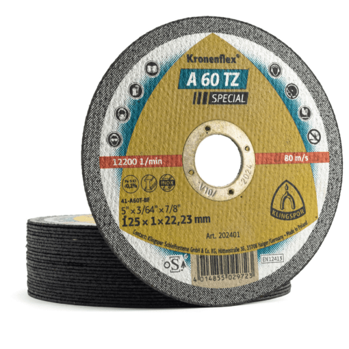 100 discos de corte Klingspor A 60 TZ Special 115 mm