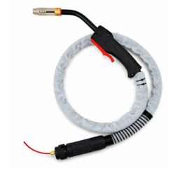 Tocha MIG Alumínio 400A 1,5m TMM450 Guia Poliamida Profissional para Solda MIG