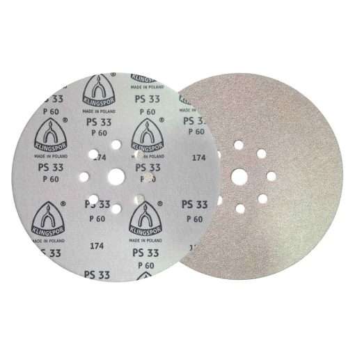 Disco de Lixa 225mm Klingspor PS33 P60 para Lixadeira Girafa 9″ Teto e Parede - Imagem 6