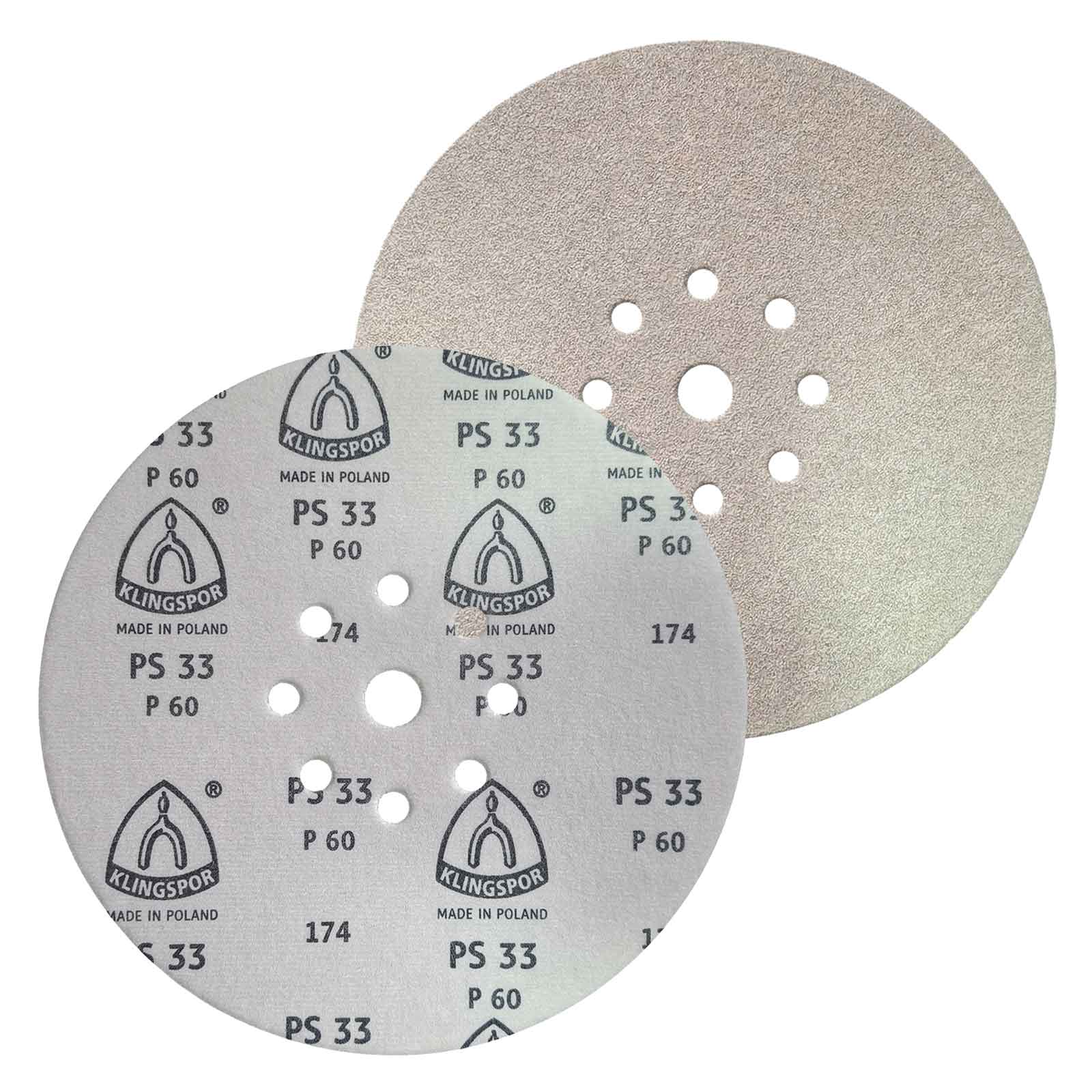 Disco de lixa 225mm Klingspor PS33 P60