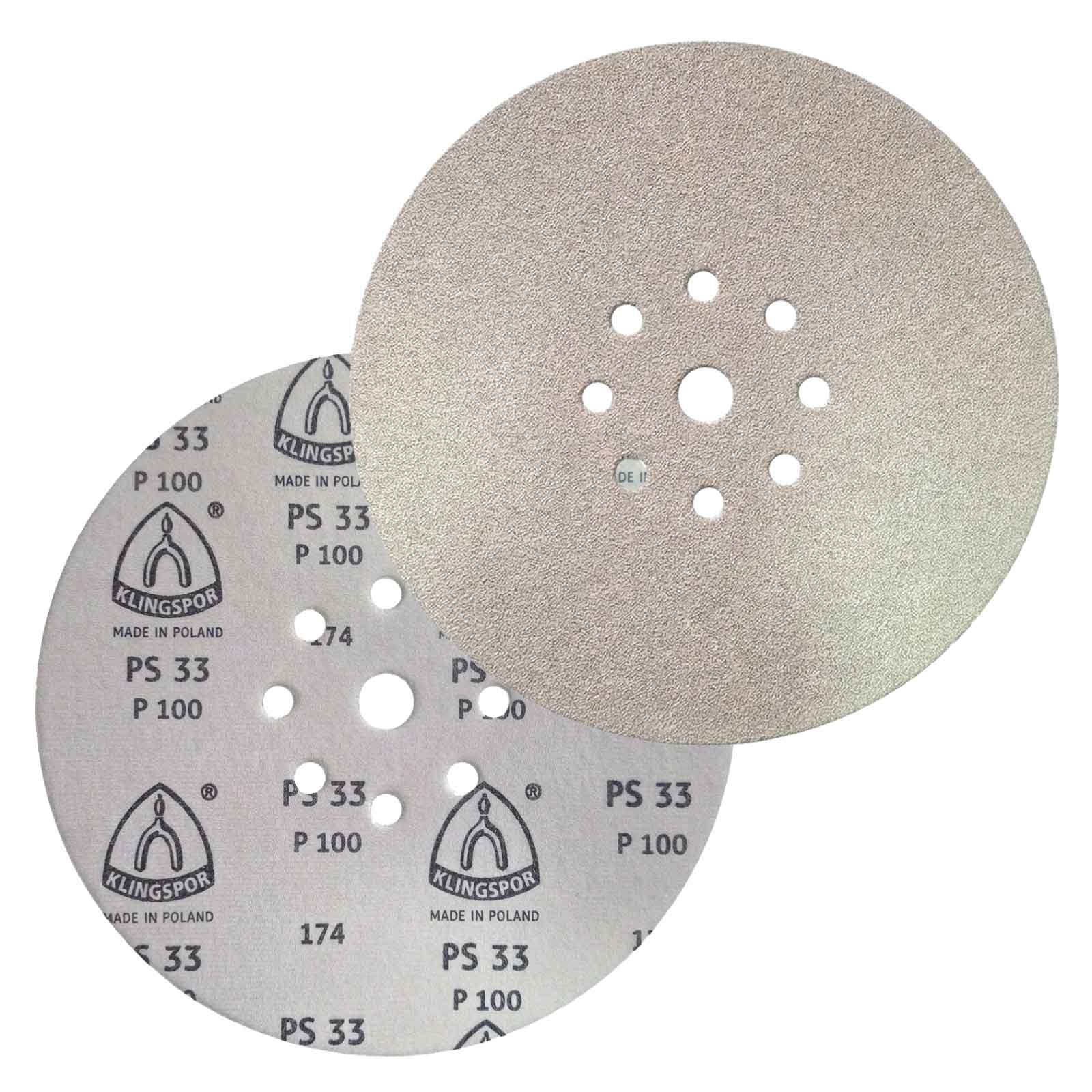 Disco de Lixa 9″ 225mm Klingspor PS33 com Velcro para Lixadeira Girafa Teto e Parede - Imagem 6