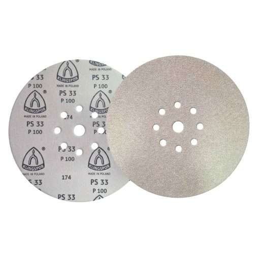 Disco de Lixa 225mm Klingspor PS33 P100 para Lixadeira Girafa 9″ Teto e Parede - Imagem 5
