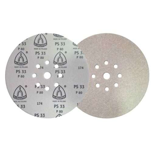 Disco de Lixa 225mm Klingspor PS33 P80 para Lixadeira Girafa 9″ Teto e Parede - Imagem 5