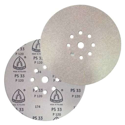 Disco de Lixa 225mm Klingspor PS33 P120 para Lixadeira Girafa 9″ Teto e Parede - Imagem 7