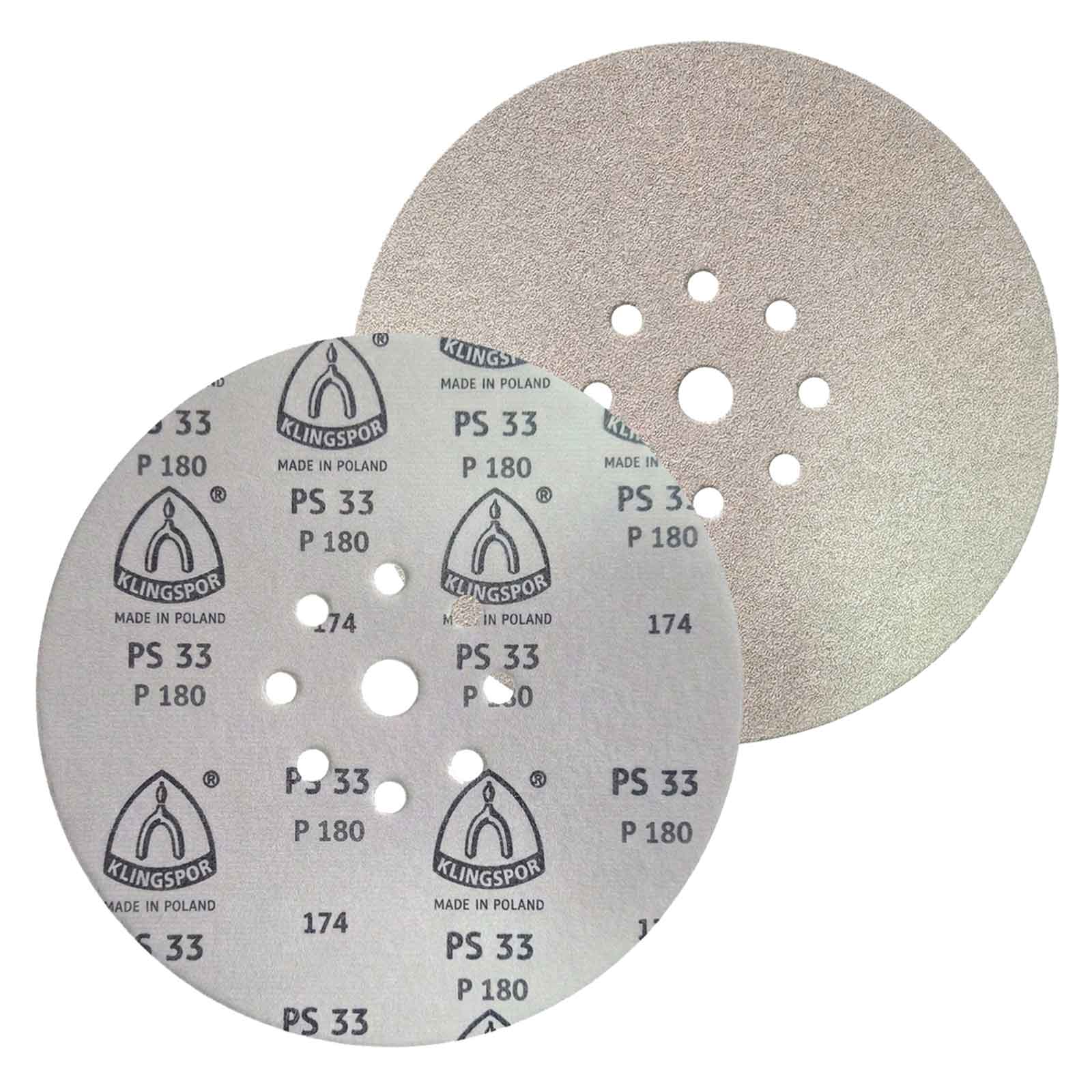 Disco de lixa 225mm Klingspor PS33 P180