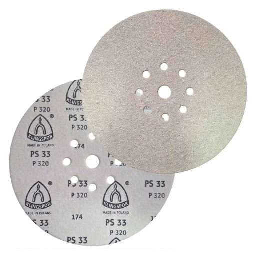 Disco de Lixa 225mm Klingspor PS33 P320 para Lixadeira Girafa 9″ Teto e Parede - Imagem 7