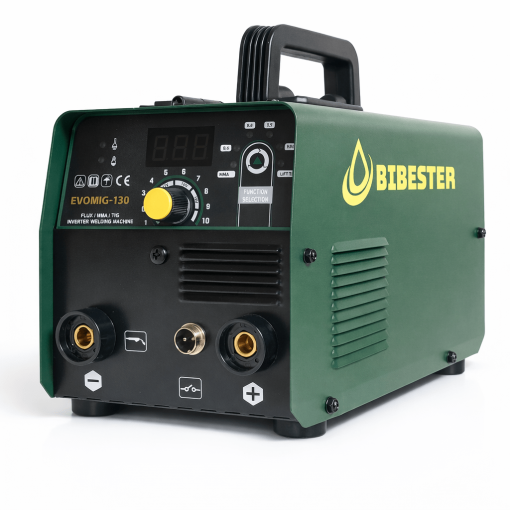 Inversora Multiprocesso MIG Sem Gás, TIG Lift e MMA EVOMIG-130 120A - 220V BIBESTER - Imagem 4