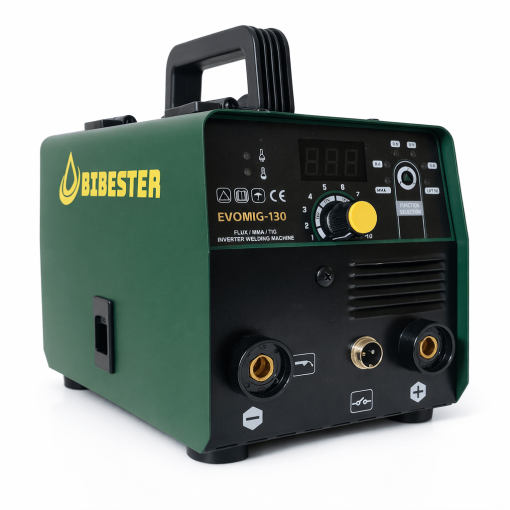Inversora Multiprocesso MIG Sem Gás, TIG Lift e MMA EVOMIG-130 120A - 220V BIBESTER - Imagem 5