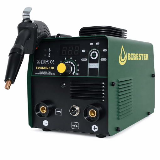 Inversora Multiprocesso MIG Sem Gás, TIG Lift e MMA EVOMIG-130 120A - 220V BIBESTER - Imagem 7