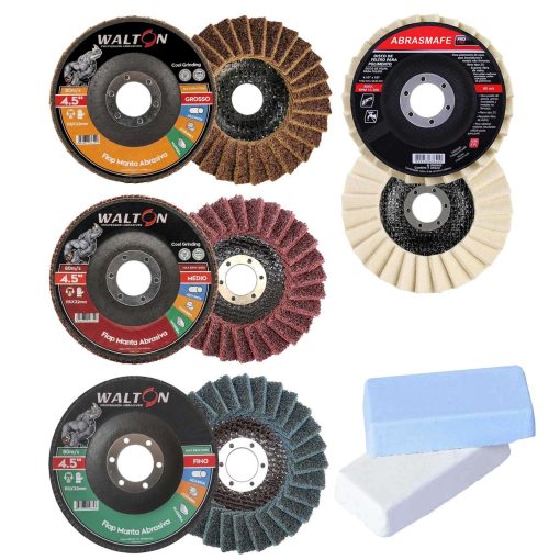 Kit Polimento e Lustro de Alumínio, Zamac e Aço Inox com 6 Peças - Pegatec - Imagem 12